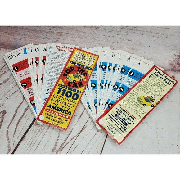 Brain Quest Extra All About America Deck 1 & 2 Questions And Answers Trivia Game - Picture 8 of 10